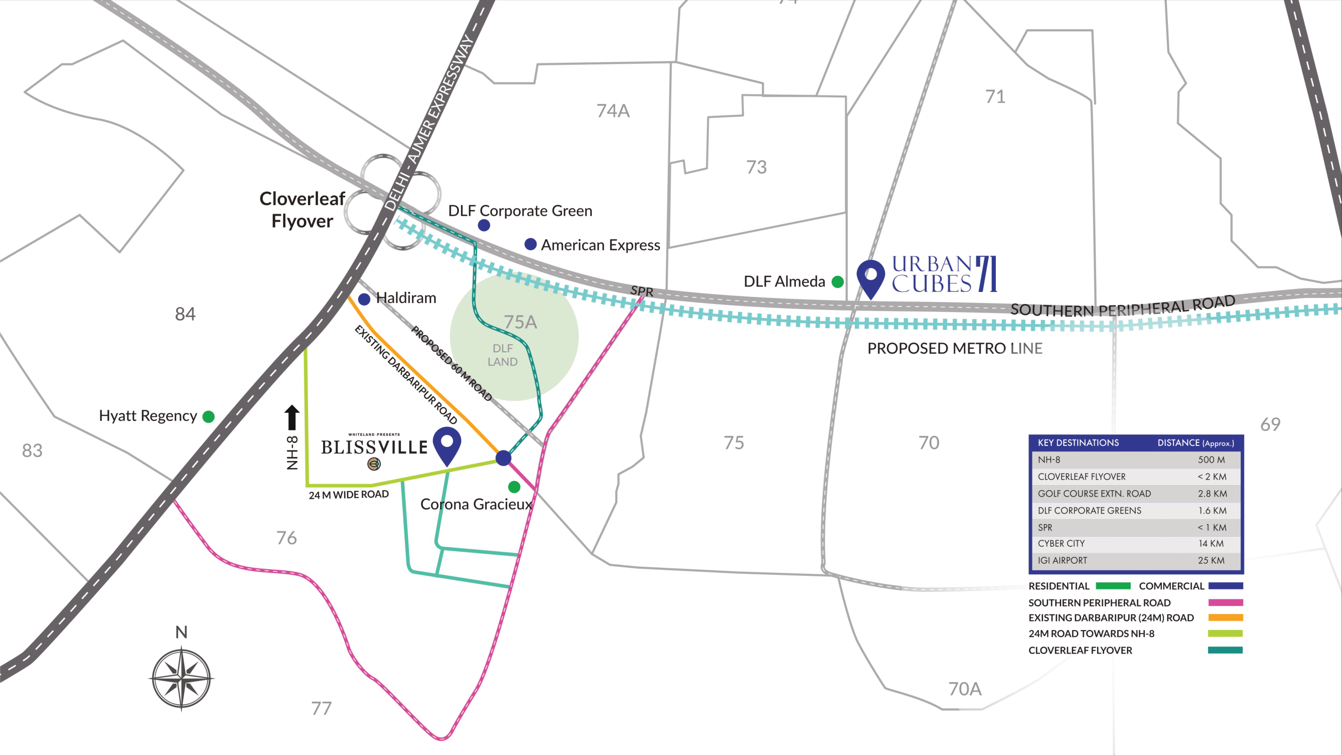 whiteland blissville location map