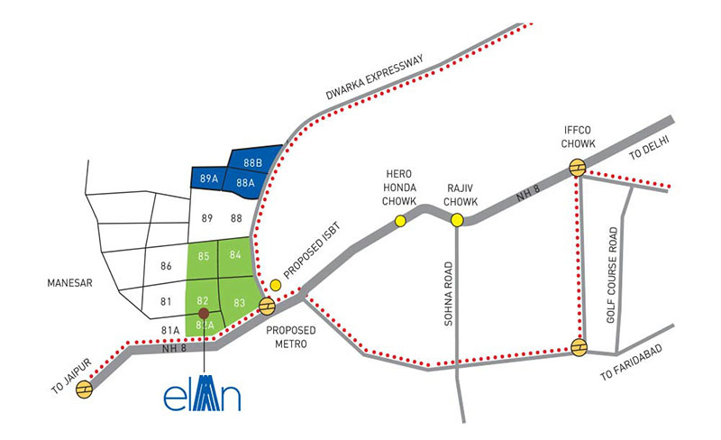 elan imperial location map