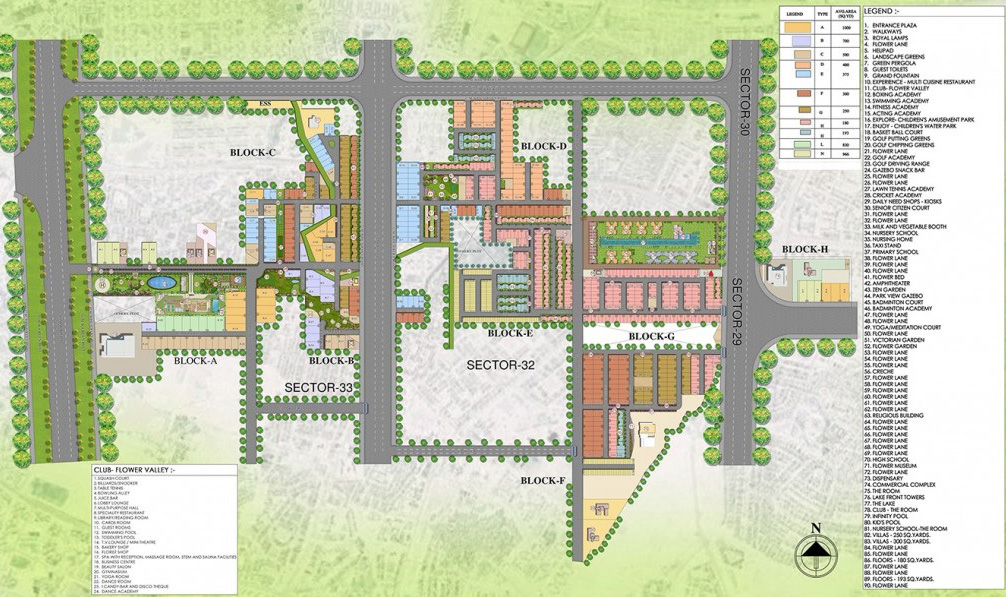 central park flower valley location map